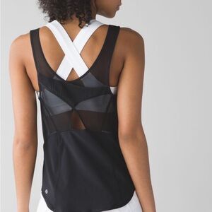 Lululemon Mesh Tank Top Black Small Size 4 Activewear